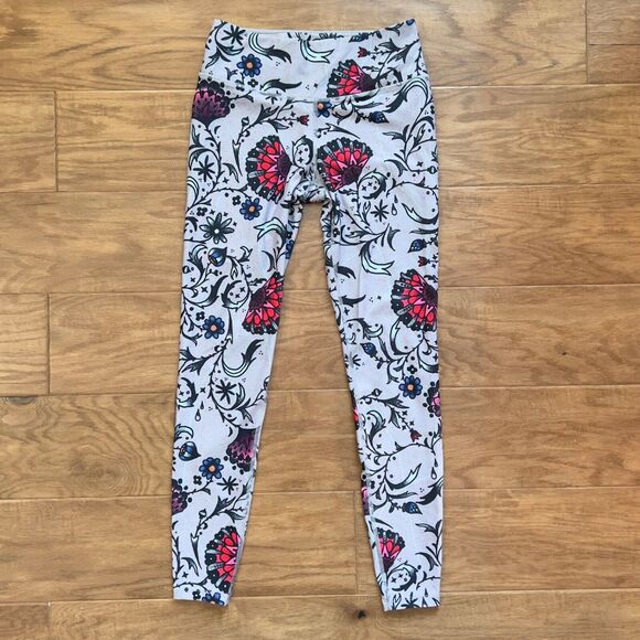 Nike Tights Size S Dri-Fit Power Legend Training Floral Gray Multi - Picture 1 of 11